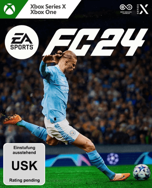 EA Sports FC 24 box art for Xbox Series X
